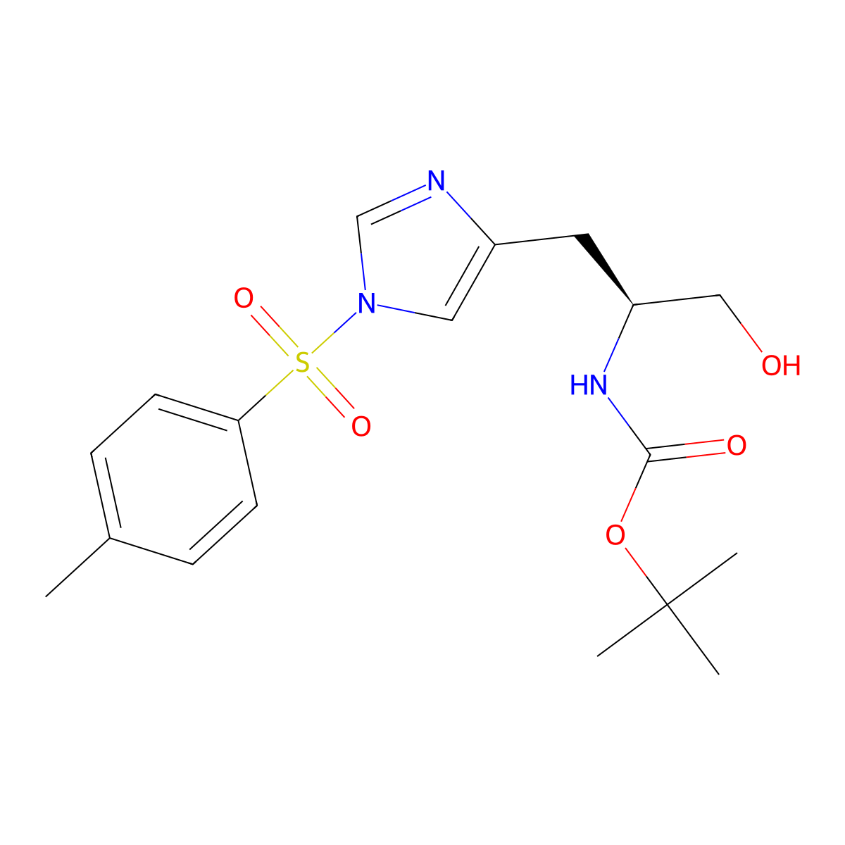 boc-Histidinol(tos) molecular structure, CAS 1169760-85-3
