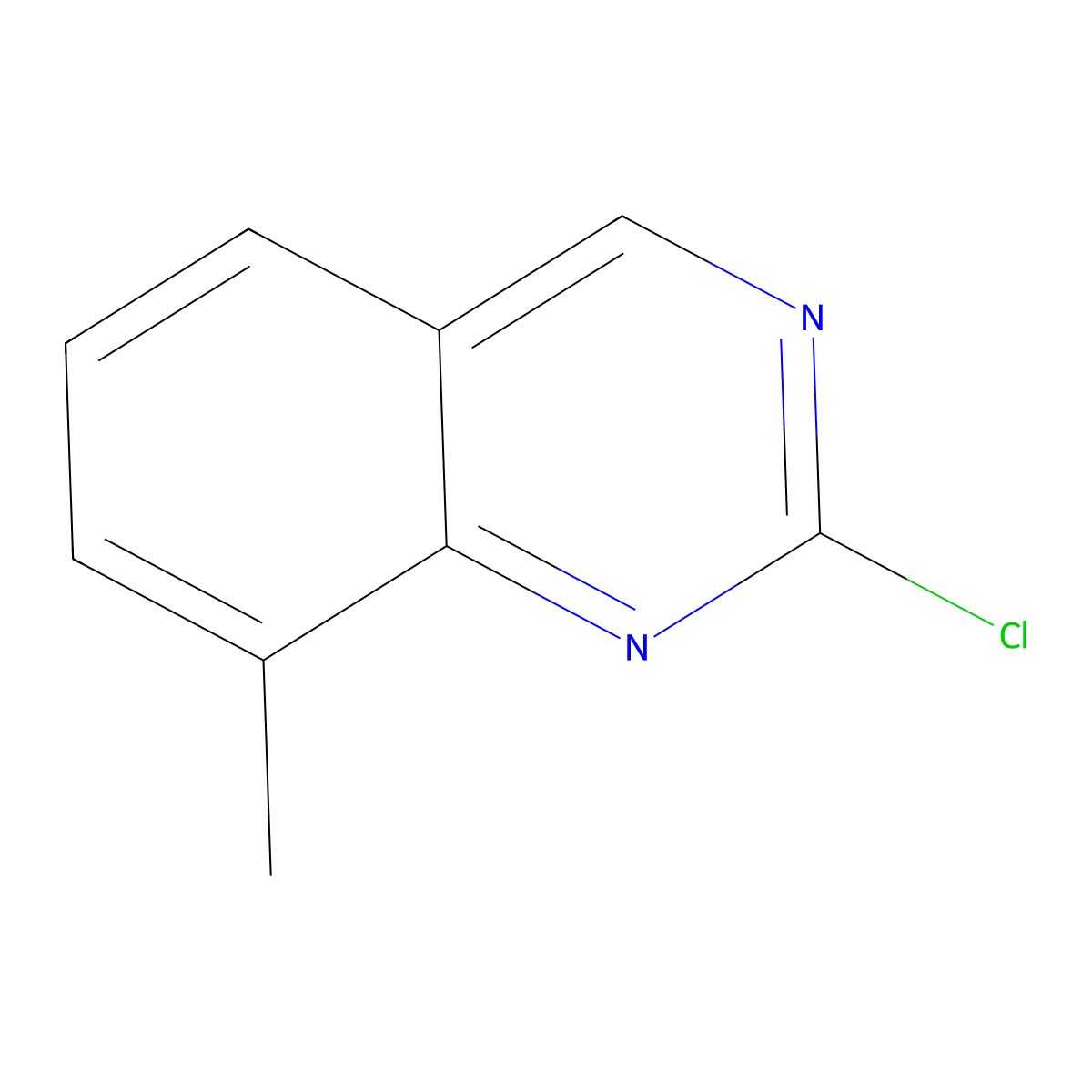 2-Chloro-8-methylquinazoline molecular structure, CAS 1169786-94-0
