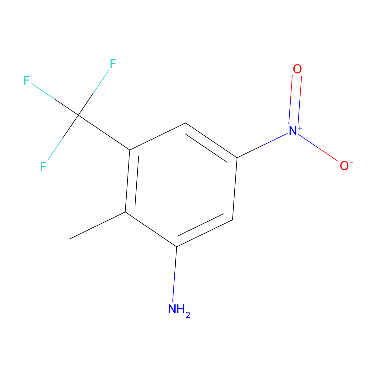 2-Methyl-5-nitro-3-(trifluoromethyl)aniline molecular structure, CAS 1169788-30-0