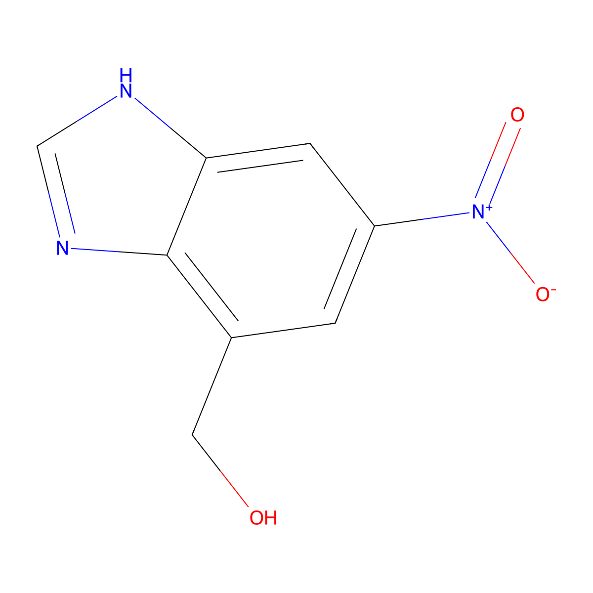 (6-Nitro-1H-benzo[d]imidazol-4-yl)methanol molecular structure, CAS 1169789-14-3