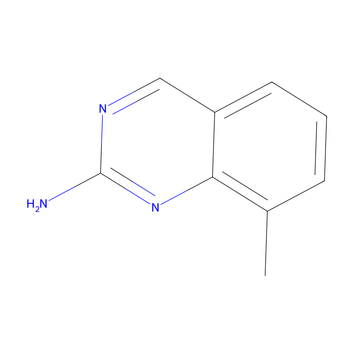 8-Methylquinazolin-2-amine molecular structure, CAS 1169789-21-2
