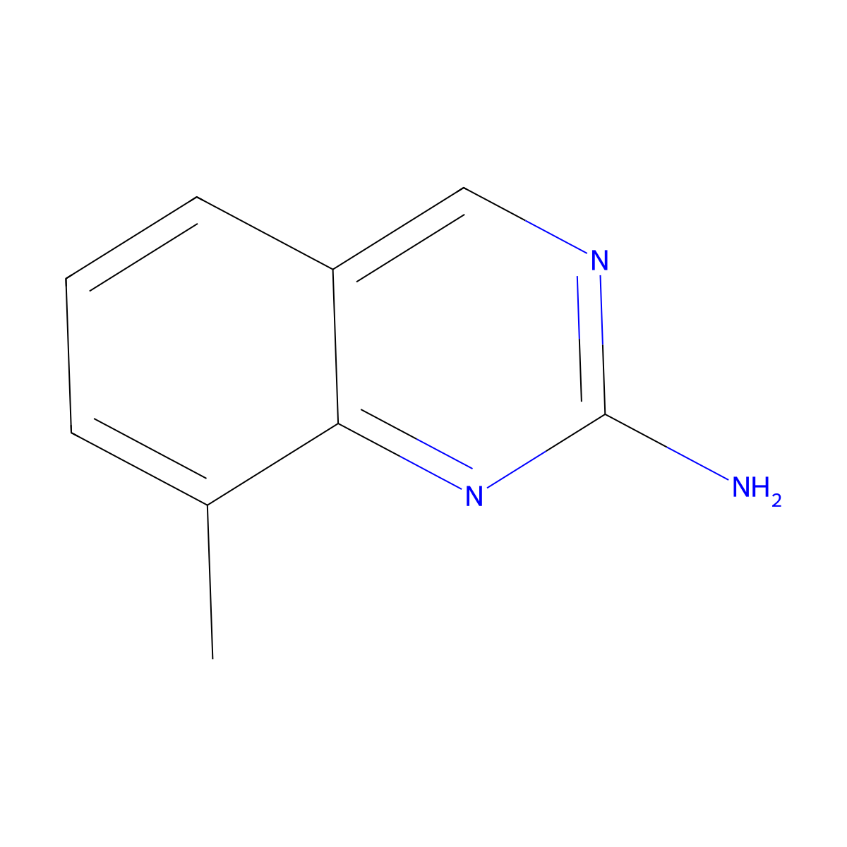 8-Methylquinazolin-2-amine molecular structure, CAS 1169789-21-2