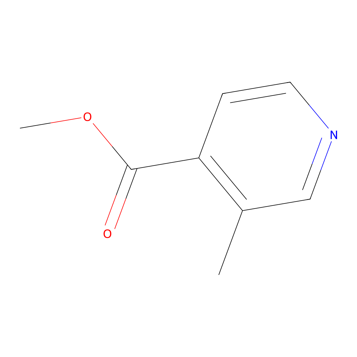 Methyl 3-methyl-4-pyridinecarboxylate molecular structure, CAS 116985-92-3