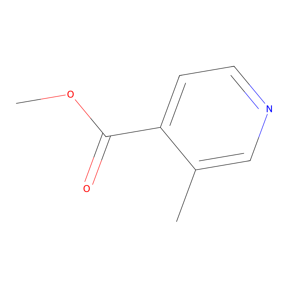 Methyl 3-methyl-4-pyridinecarboxylate molecular structure, CAS 116985-92-3