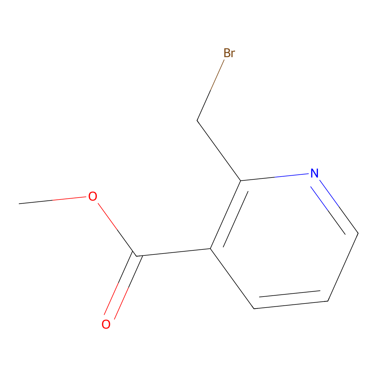 Methyl 2-(bromomethyl)nicotinate molecular structure, CAS 116986-08-4