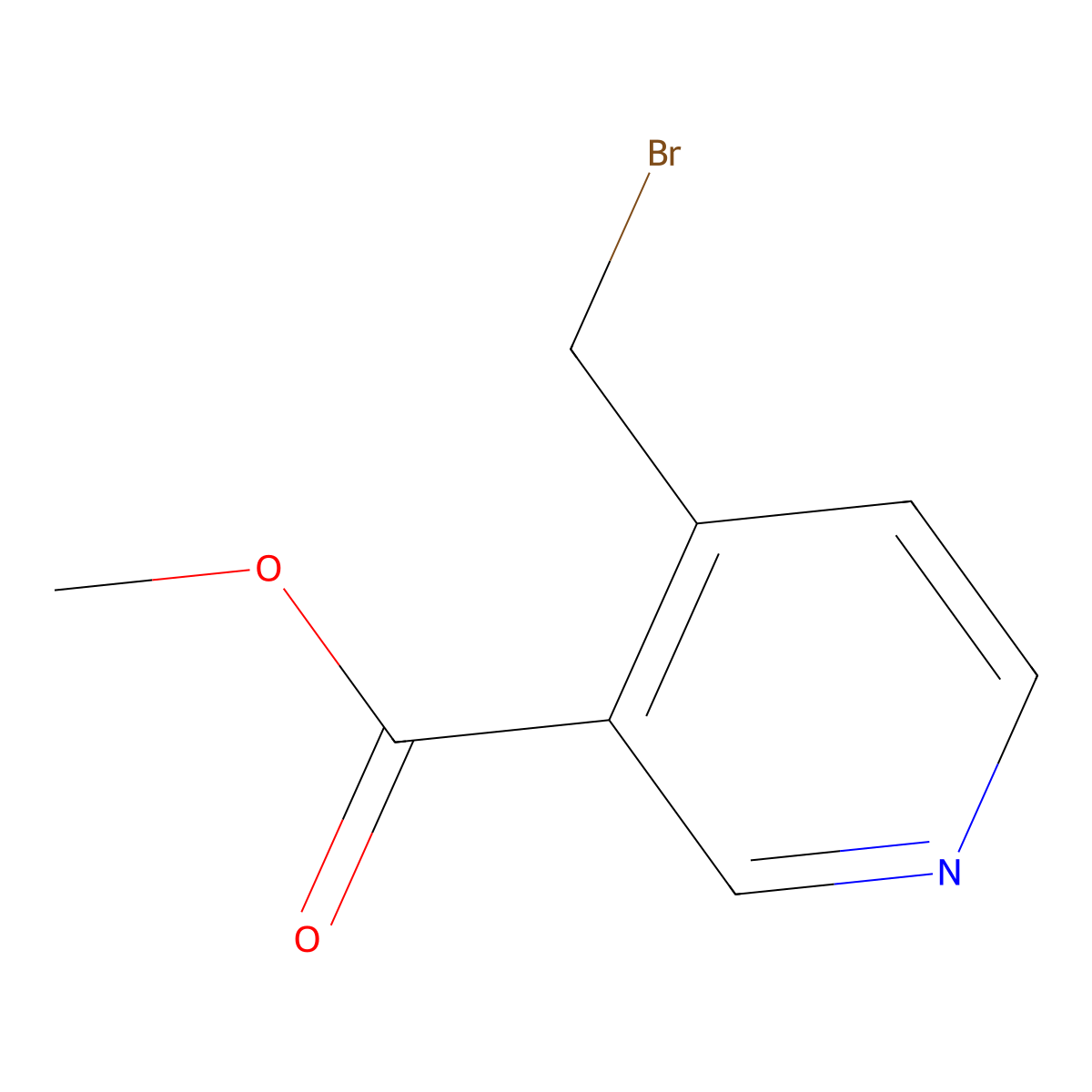 Methyl 4-(bromomethyl)nicotinate molecular structure, CAS 116986-11-9