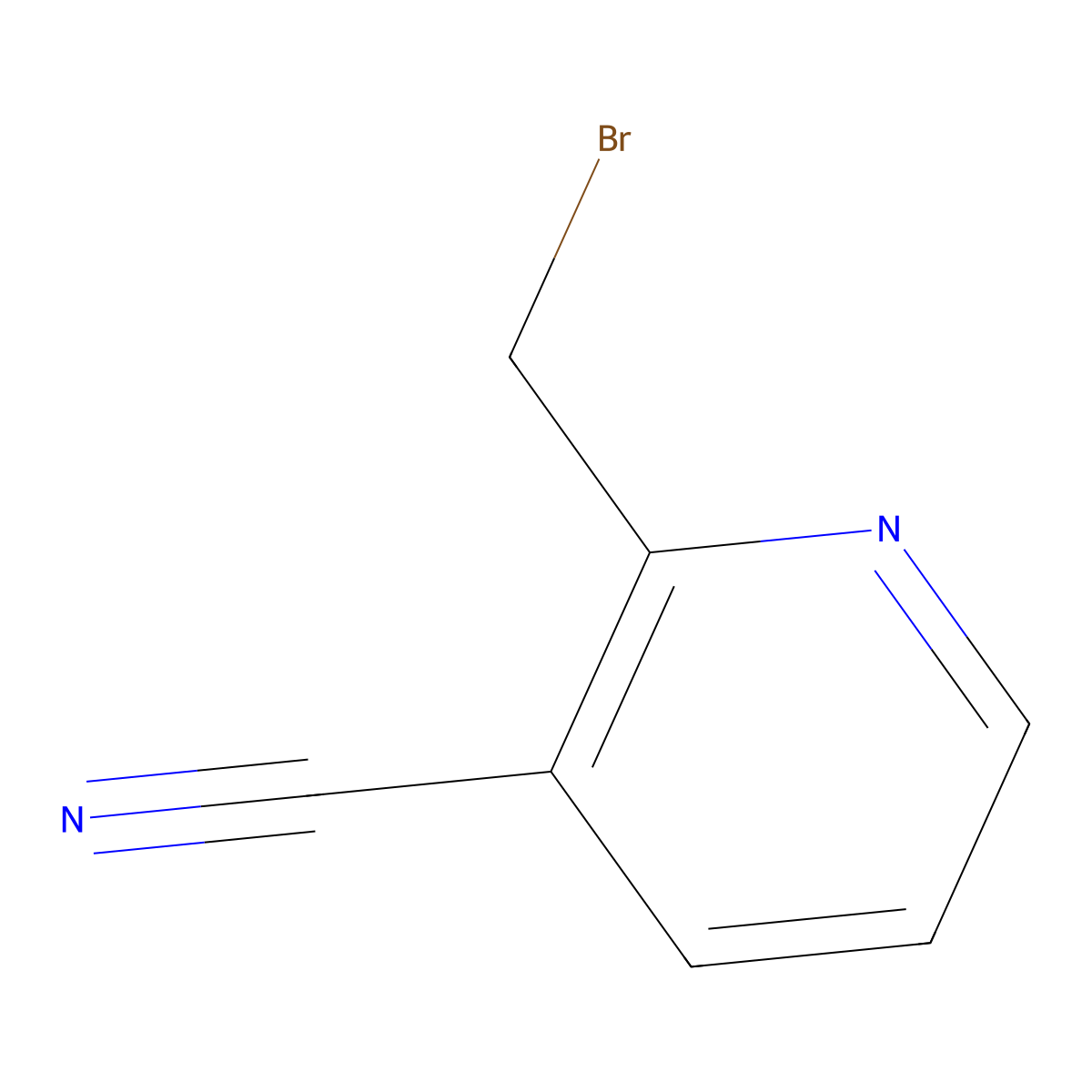 2-(Bromomethyl)nicotinonitrile molecular structure, CAS 116986-12-0