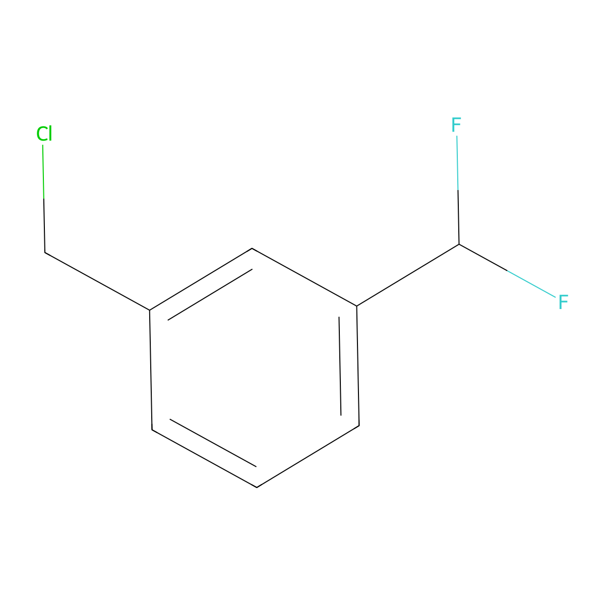 1-(Chloromethyl)-3-(difluoromethyl)benzene molecular structure, CAS 1169873-26-0