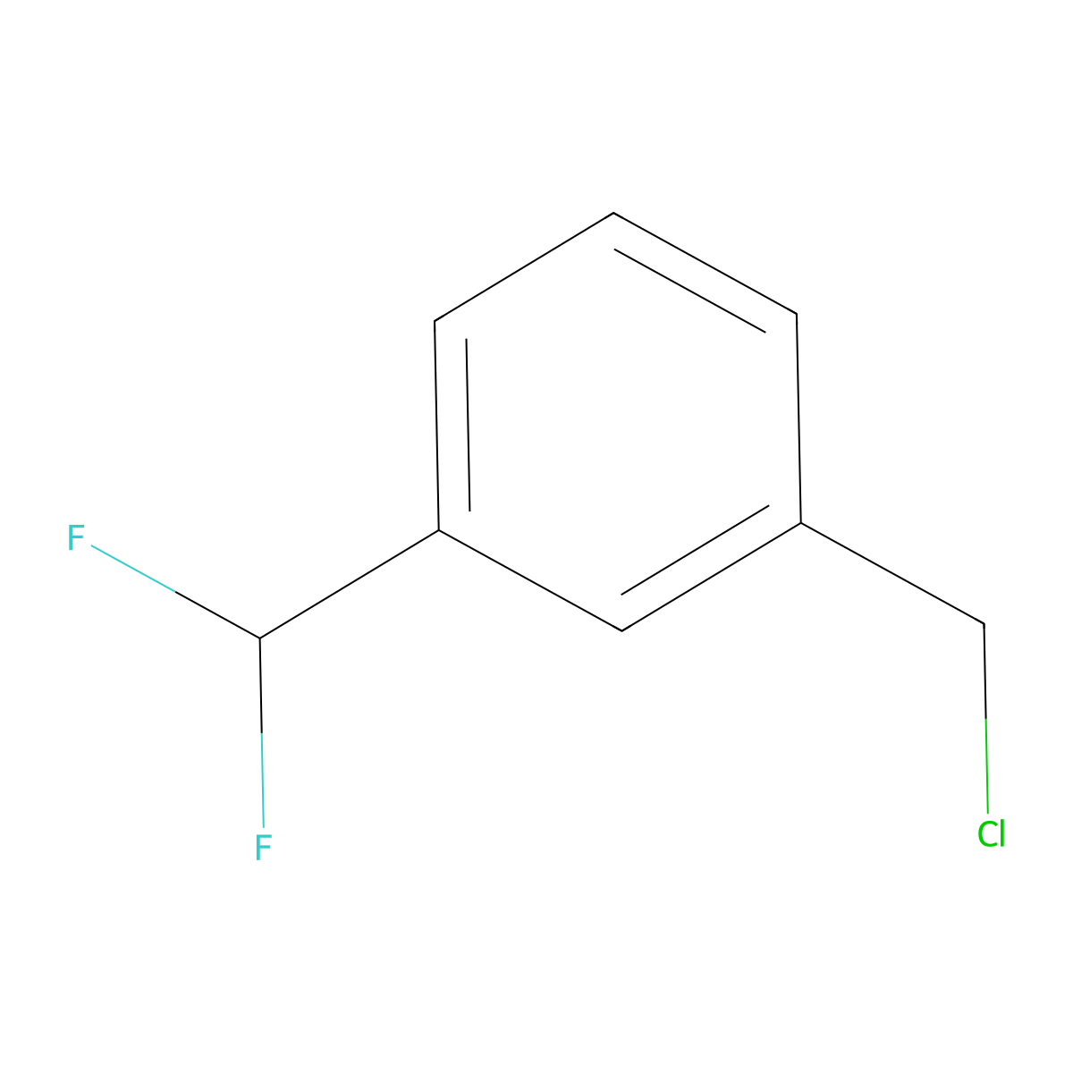 1-(Chloromethyl)-3-(difluoromethyl)benzene molecular structure, CAS 1169873-26-0