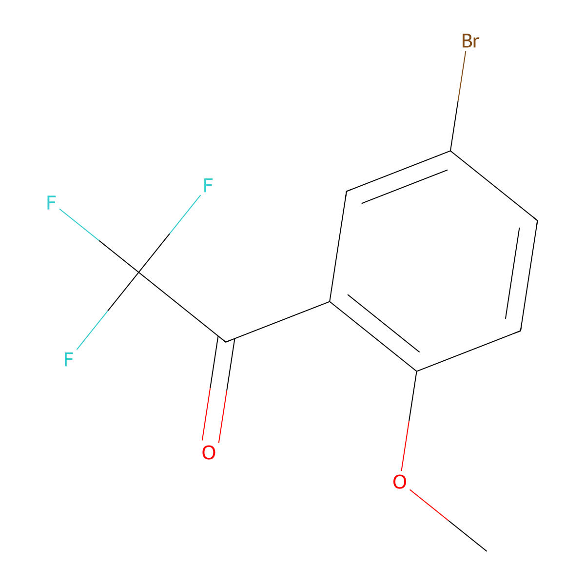 1-(5-Bromo-2-methoxyphenyl)-2,2,2-trifluoroethanone molecular structure, CAS 1169882-56-7