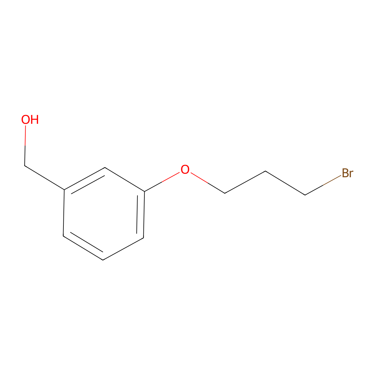 (3-(3-Bromopropoxy)phenyl)methanol molecular structure, CAS 1169930-13-5