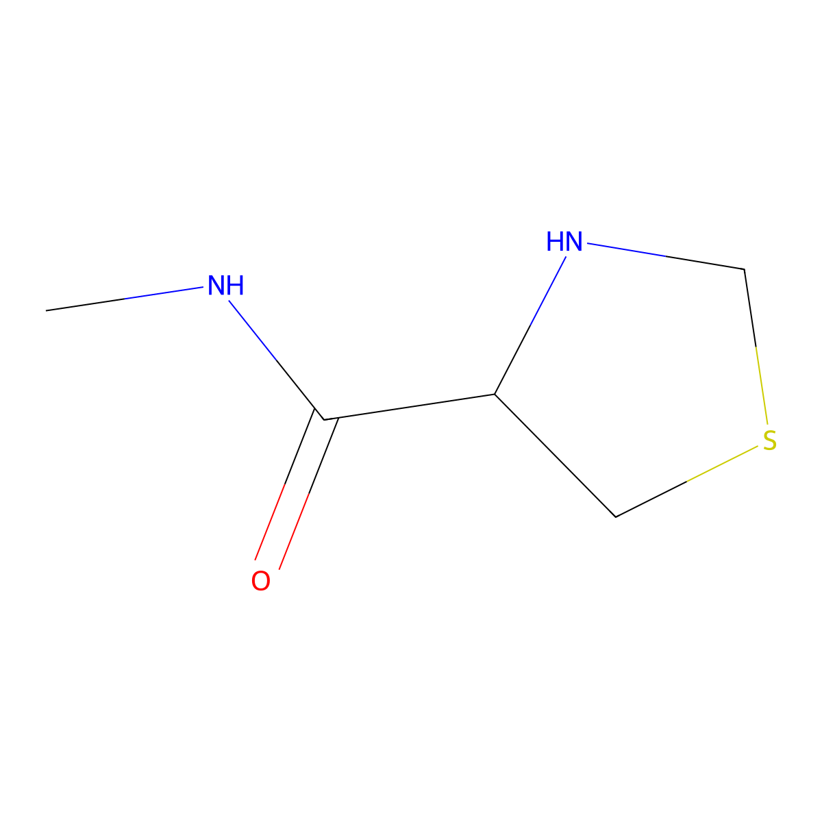 N-methyl-1,3-thiazolidine-4-carboxamide molecular structure, CAS 1169930-30-6