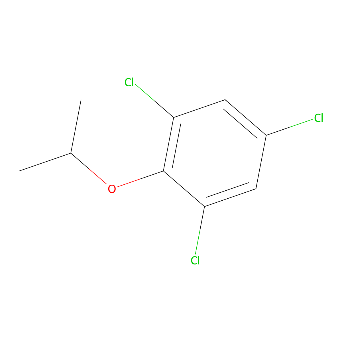 1,3,5-Trichloro-2-isopropoxybenzene molecular structure, CAS 116995-31-4