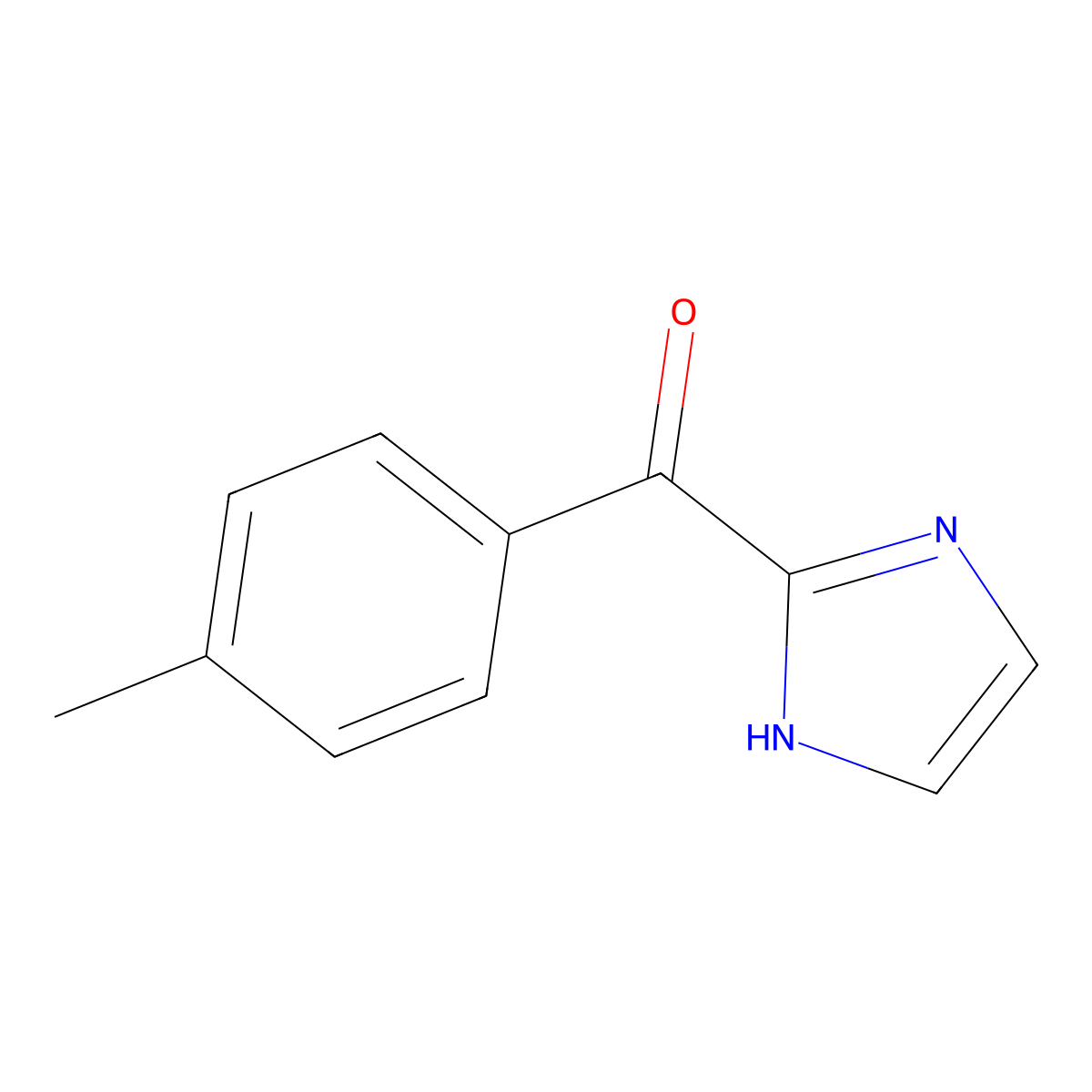 1H-Imidazol-2-yl(4-methylphenyl)methanone molecular structure, CAS 116997-22-9