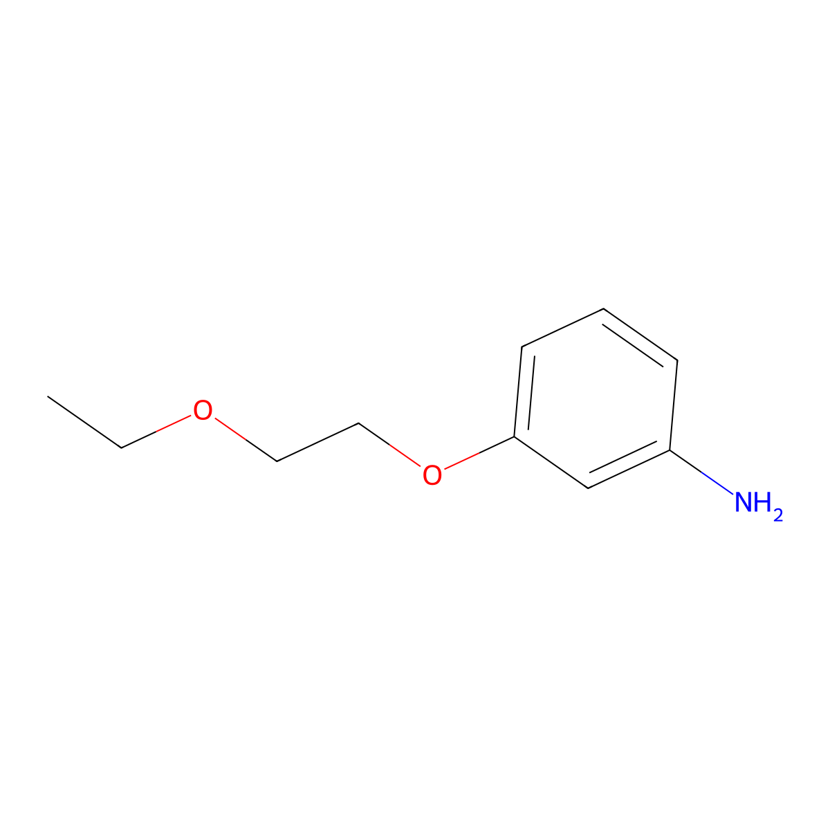 3-(2-Ethoxyethoxy)aniline molecular structure, CAS 116998-62-0