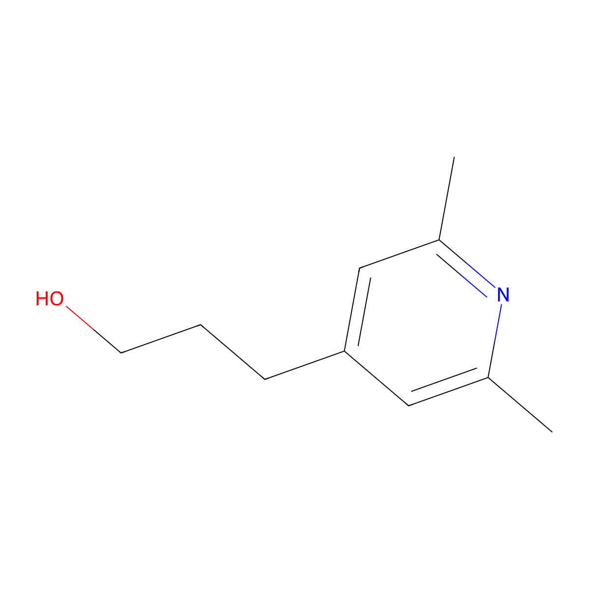 3-(2,6-Dimethylpyridin-4-yl)propan-1-ol molecular structure, CAS 116999-30-5
