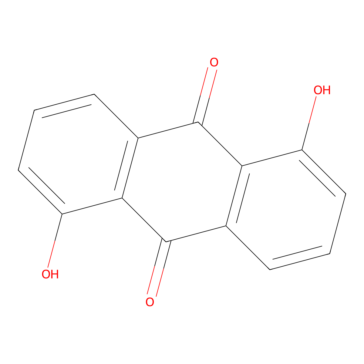Anthrarufin molecular structure, CAS 117-12-4