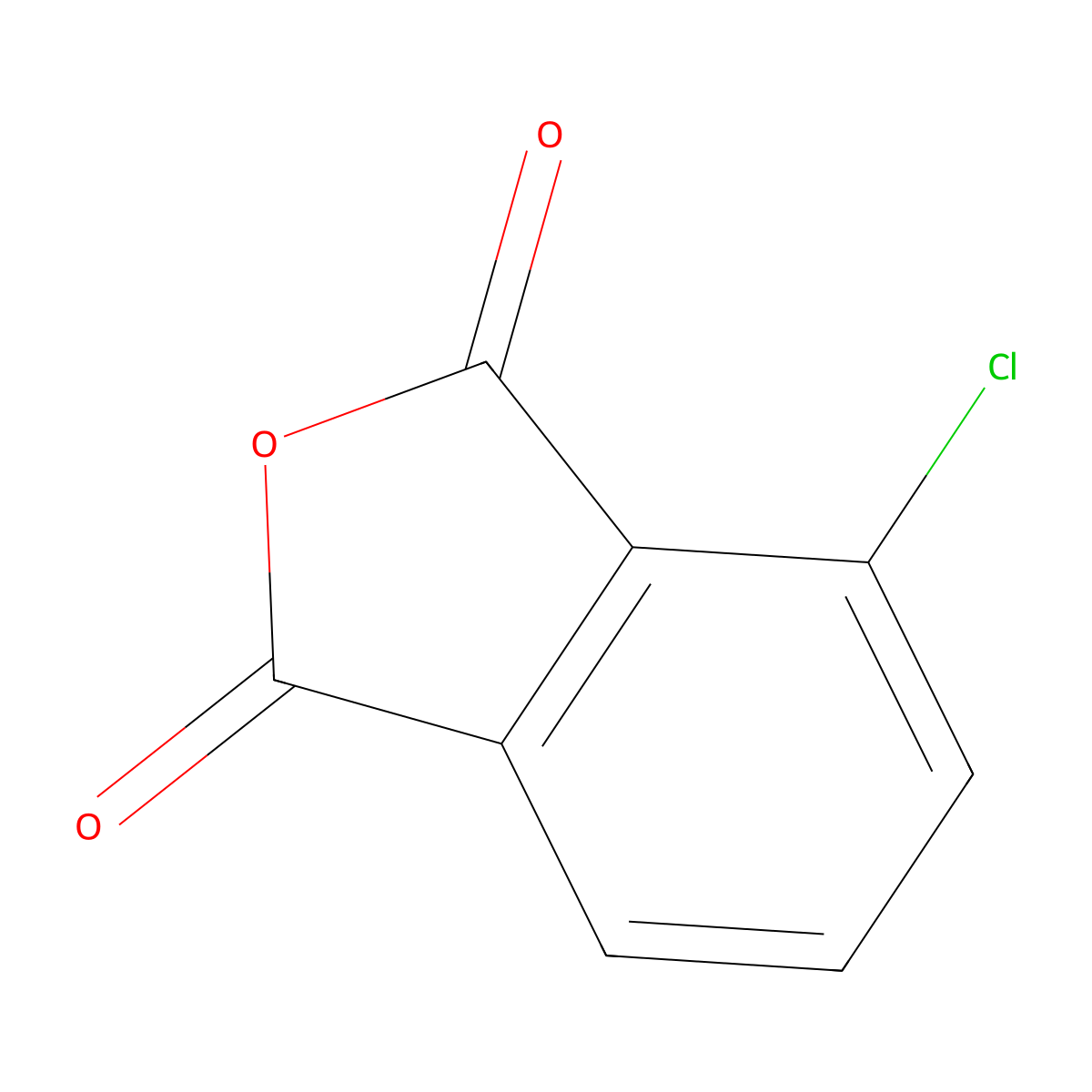 3-Chlorophthalic anhydride molecular structure, CAS 117-21-5