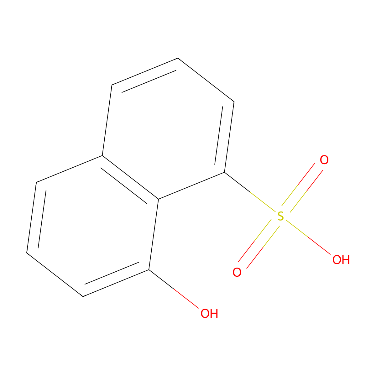 1-Naphthol-8-sulfonic acid molecular structure, CAS 117-22-6