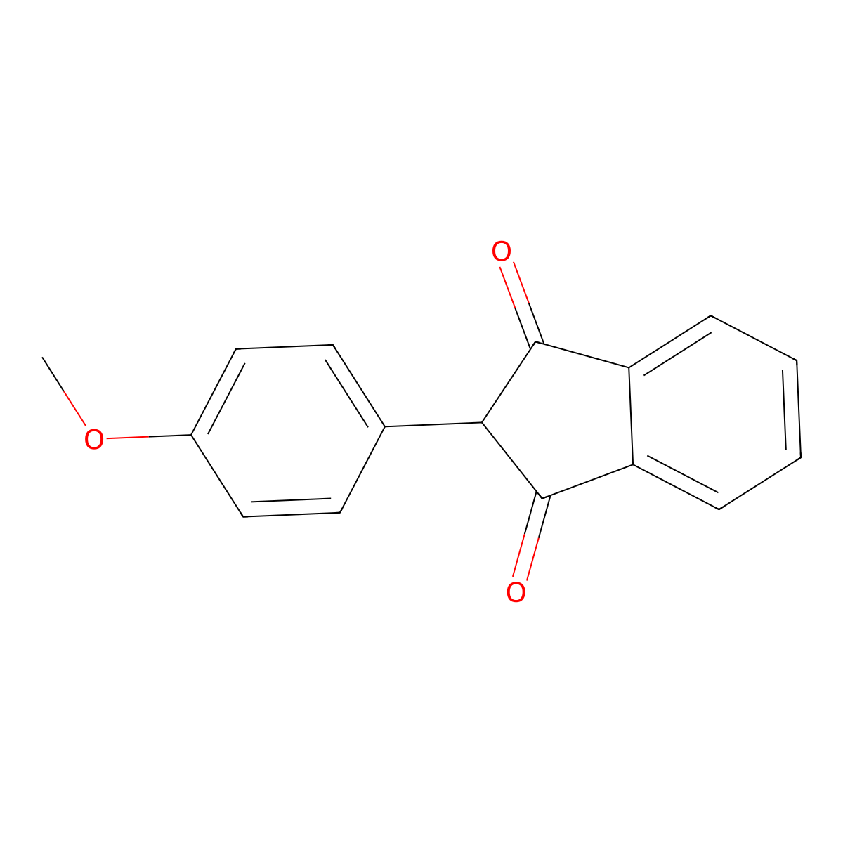 Anisindione molecular structure, CAS 117-37-3