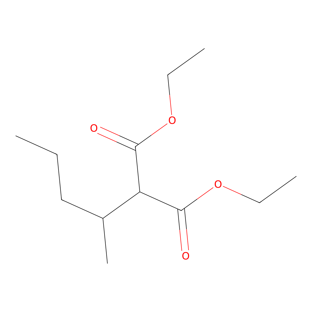 1,3-Diethyl 2-(1-methylbutyl)propanedioate molecular structure, CAS 117-47-5
