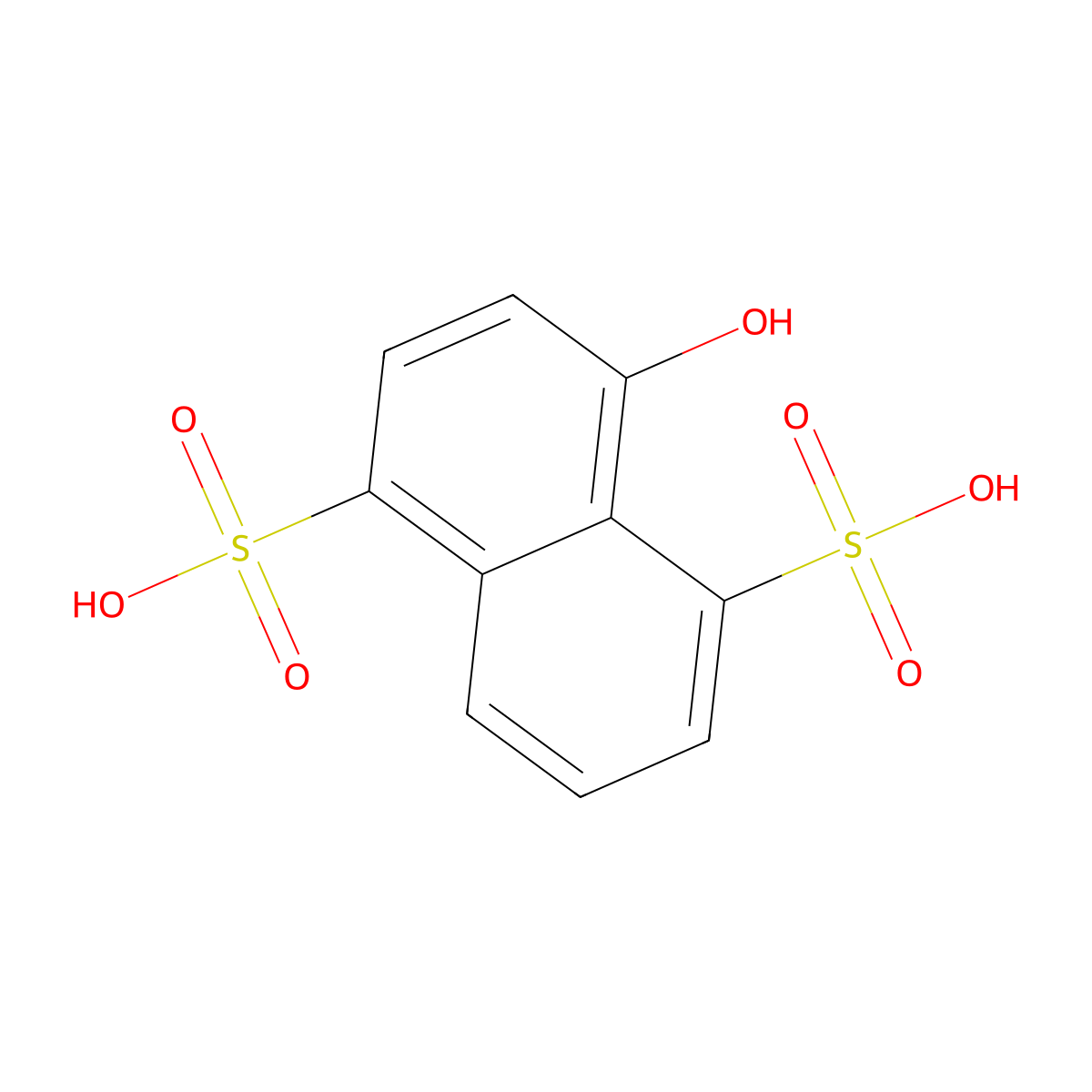 1-Naphthol-4,8-disulfonic acid molecular structure, CAS 117-56-6