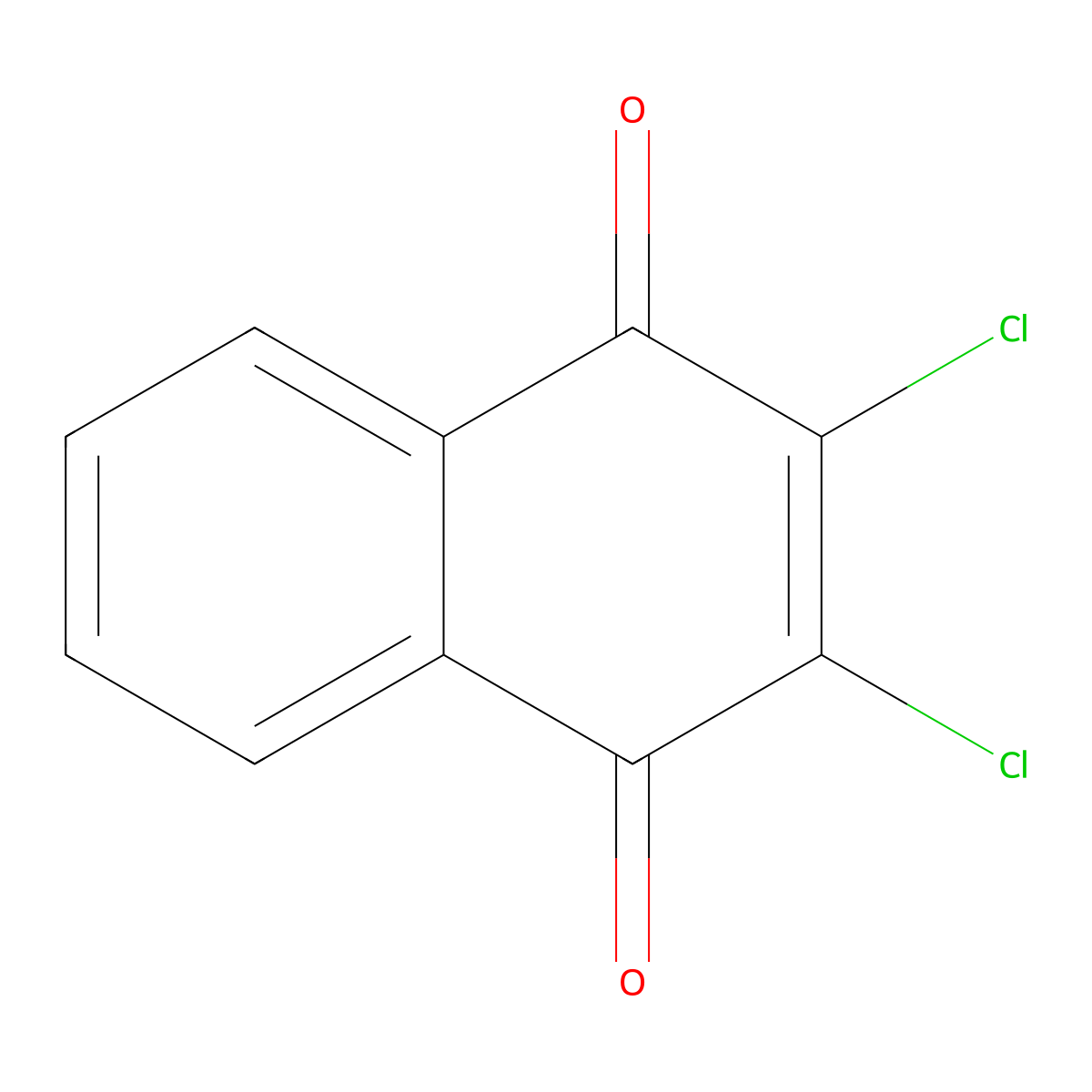 Dichlone molecular structure, CAS 117-80-6