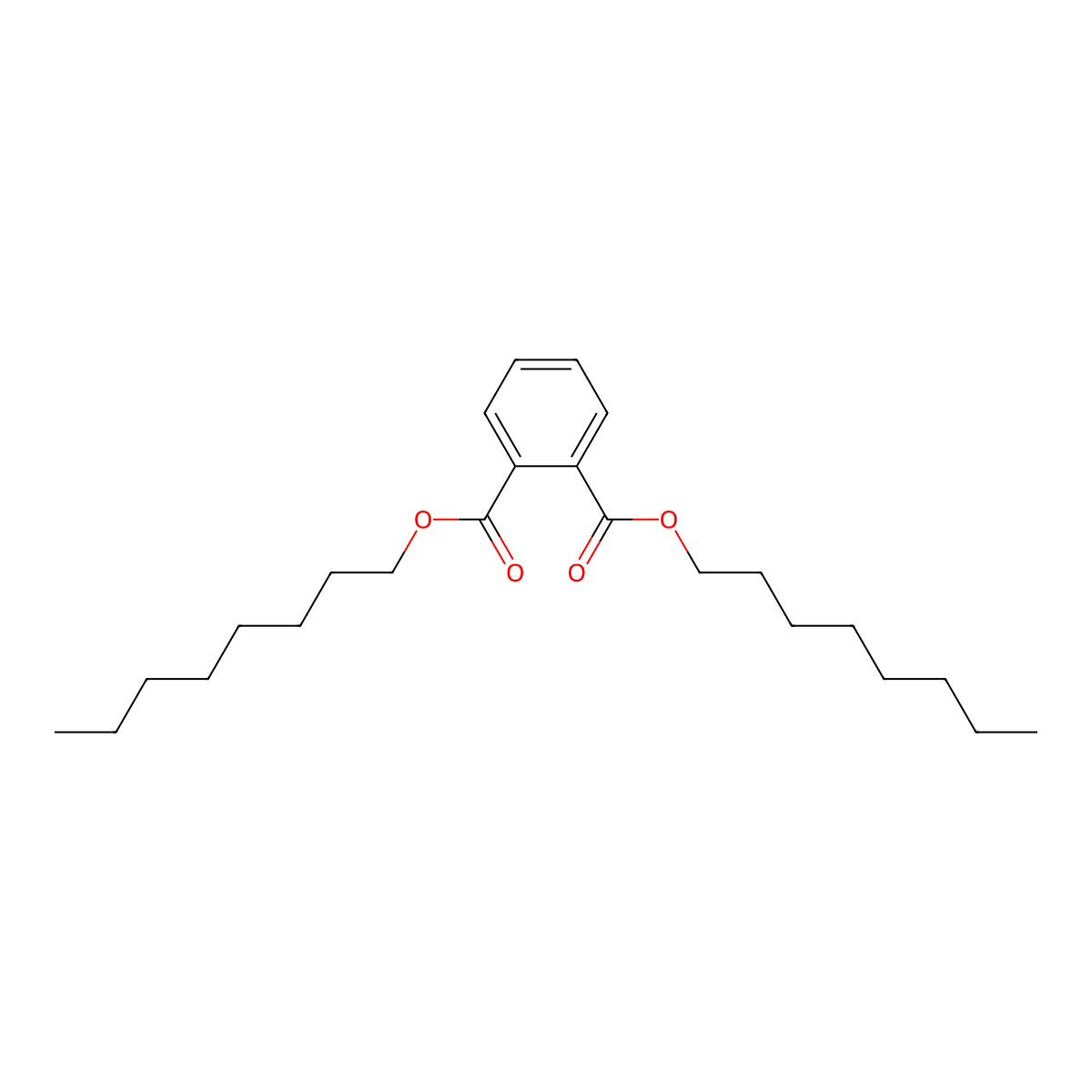 di-N-Octyl Phthalate molecular structure, CAS 117-84-0