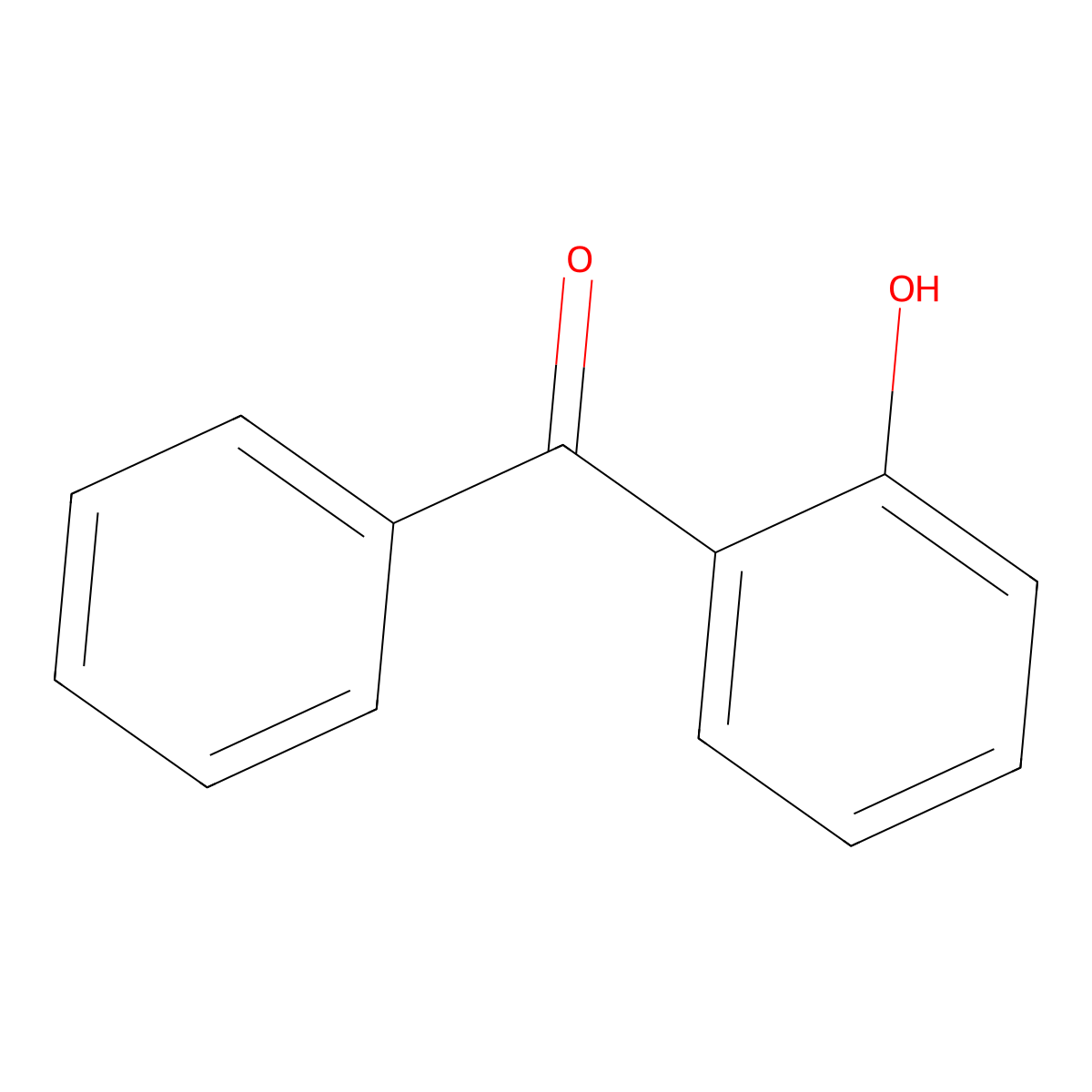 2'-Hydroxybenzophenone molecular structure, CAS 117-99-7