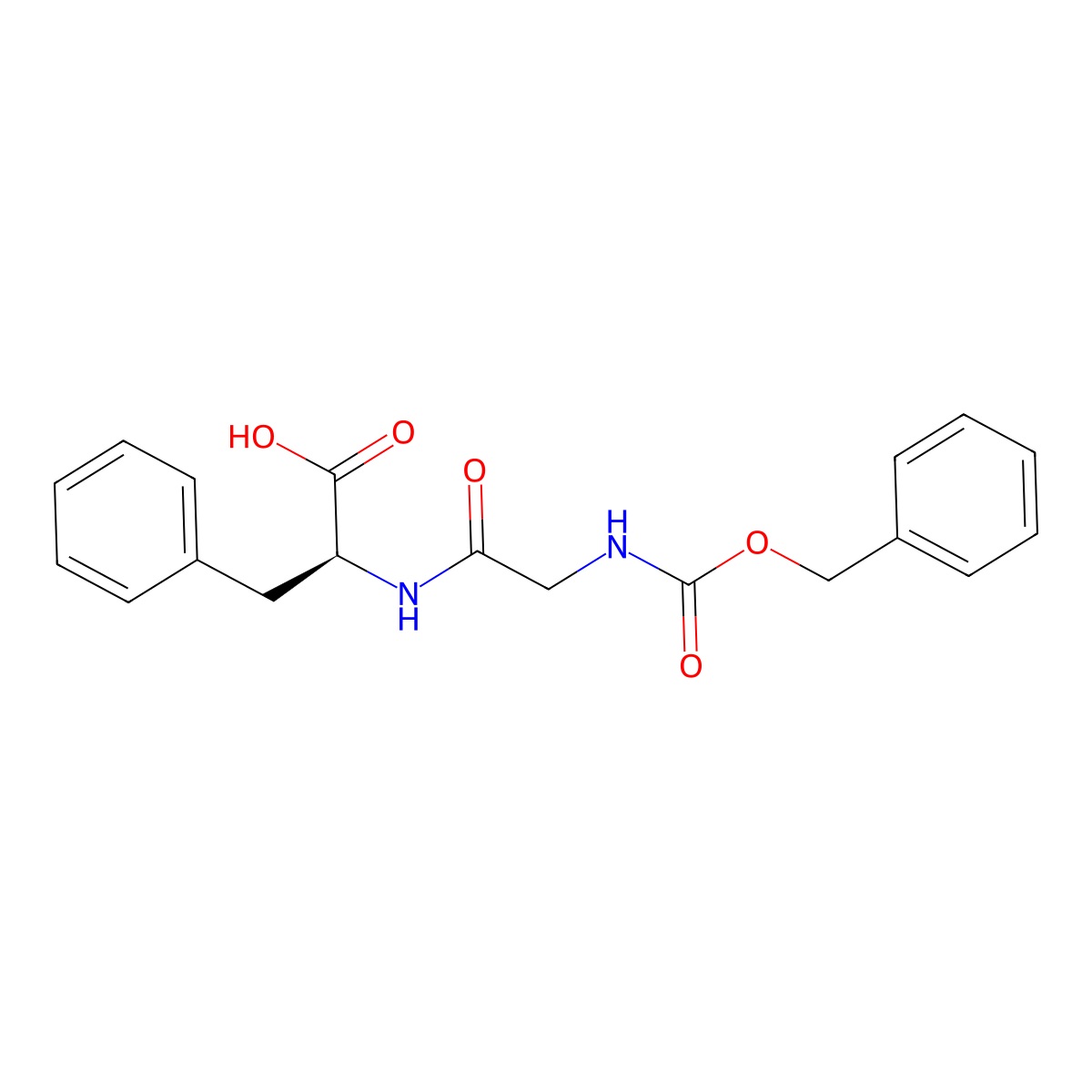 Z-Gly-phe-OH molecular structure, CAS 1170-76-9