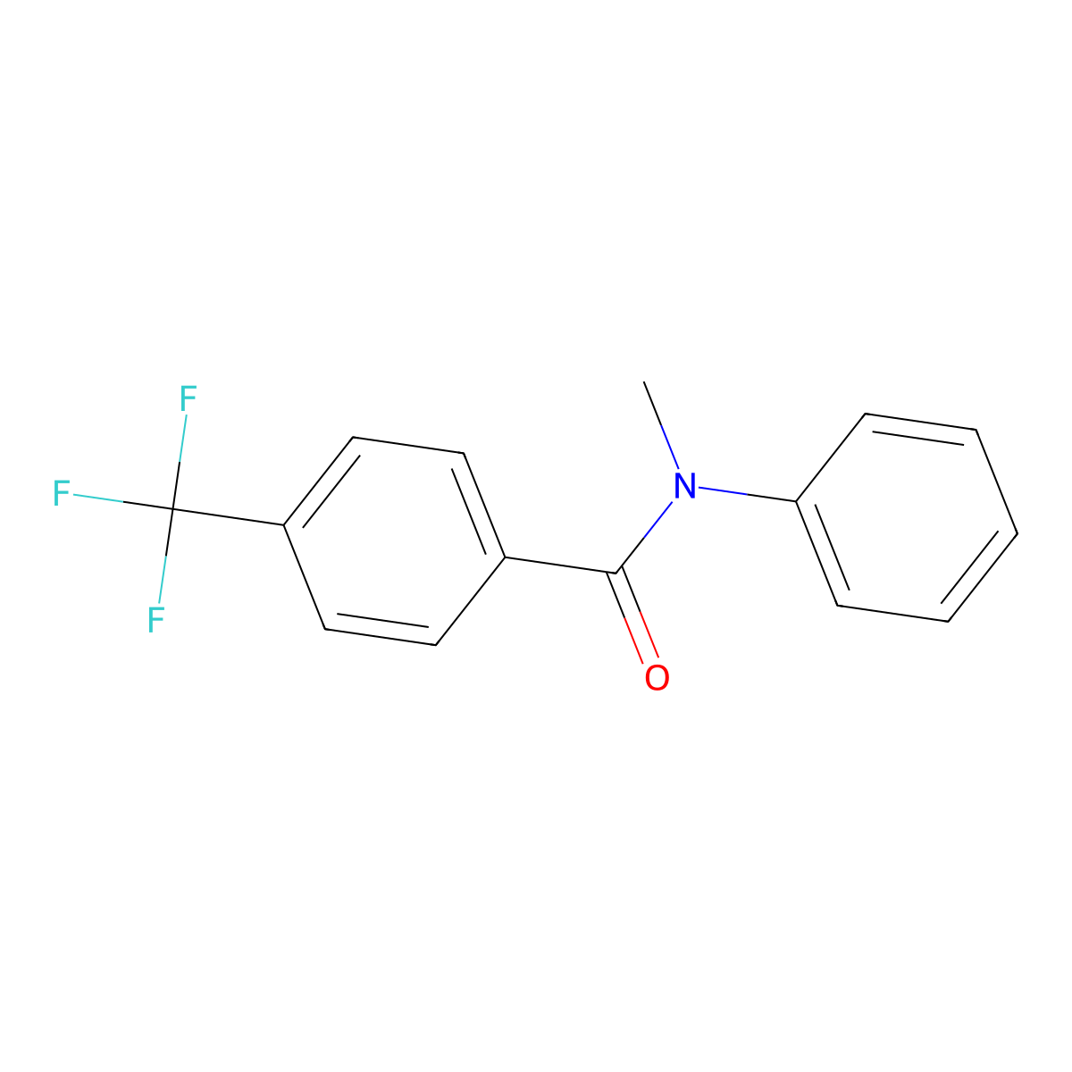 N-Methyl-N-phenyl-4-(trifluoromethyl)benzamide molecular structure, CAS 1170028-59-7
