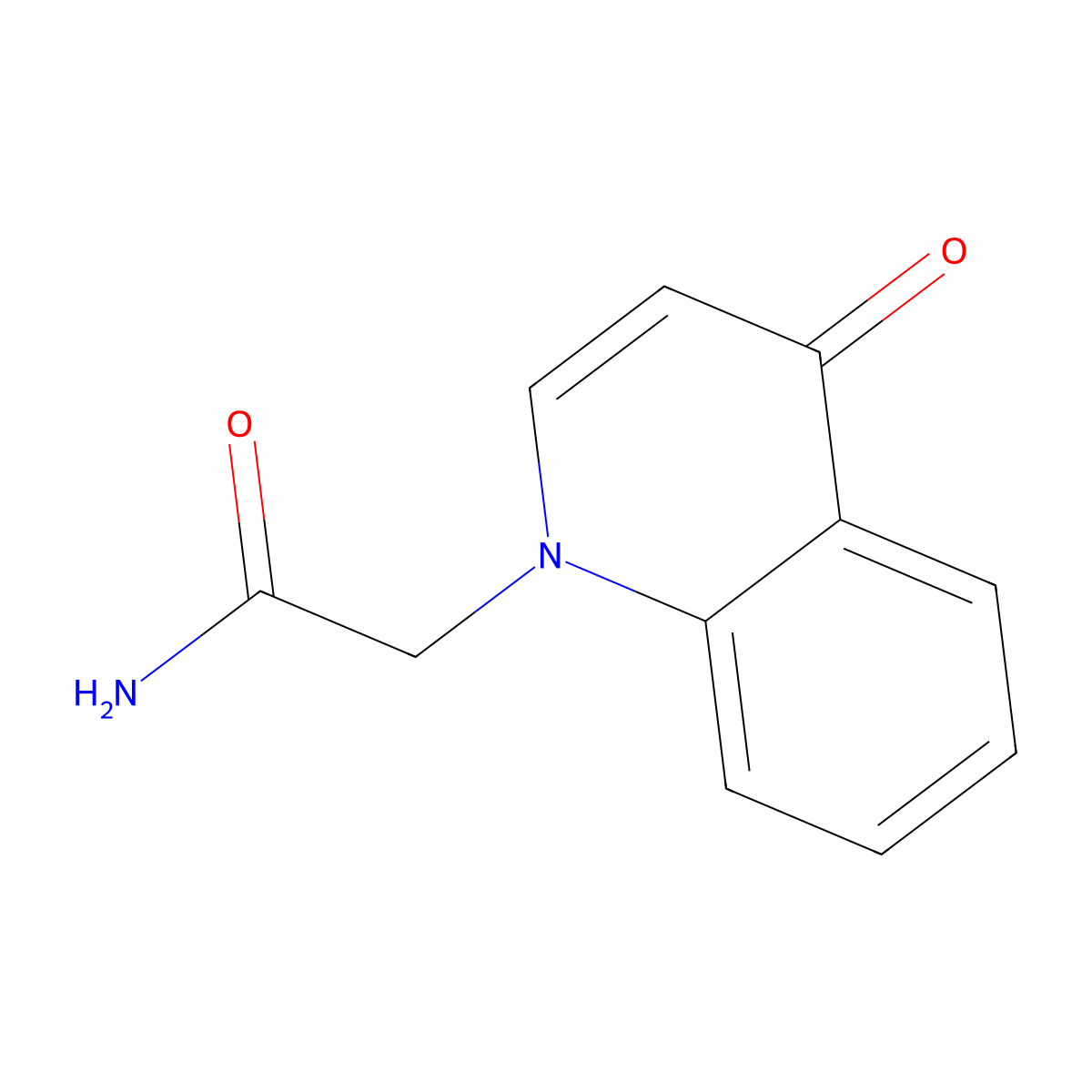 2-(4-Oxo-1,4-dihydroquinolin-1-yl)acetamide molecular structure, CAS 1170060-49-7