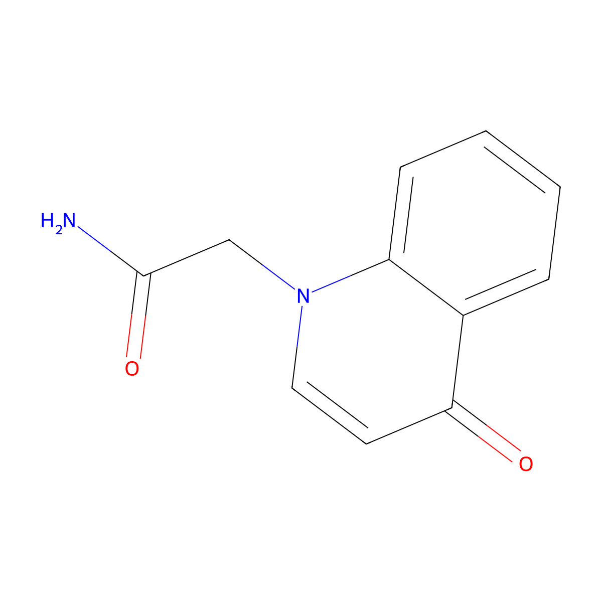 2-(4-Oxo-1,4-dihydroquinolin-1-yl)acetamide molecular structure, CAS 1170060-49-7
