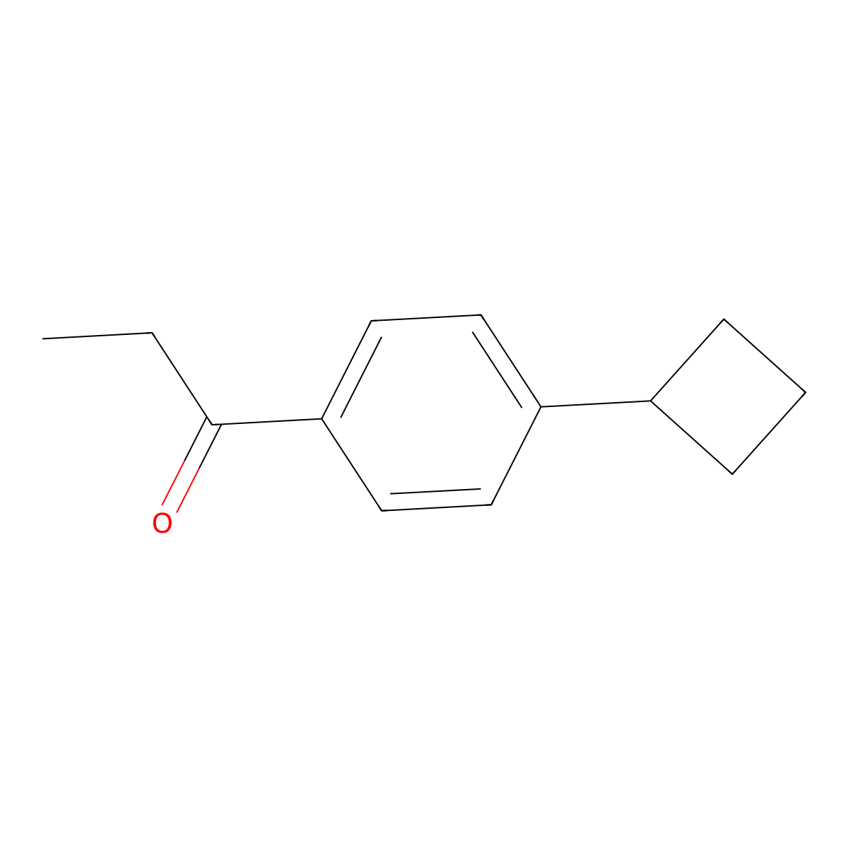 1-(4-Cyclobutylphenyl)-1-propanone molecular structure, CAS 1170061-50-3
