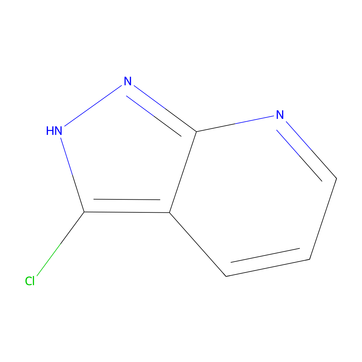 3-Chloro-1H-pyrazolo[3,4-b]pyridine molecular structure, CAS 117007-51-9