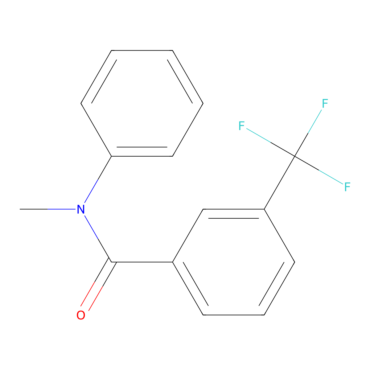 N-methyl-N-phenyl-3-(trifluoromethyl)benzamide molecular structure, CAS 1170098-83-5