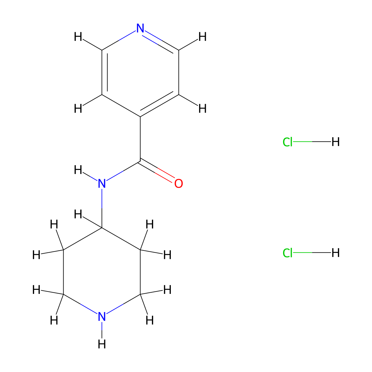 N-(Piperidin-4-yl)isonicotinamide dihydrochloride molecular structure, CAS 1170100-33-0