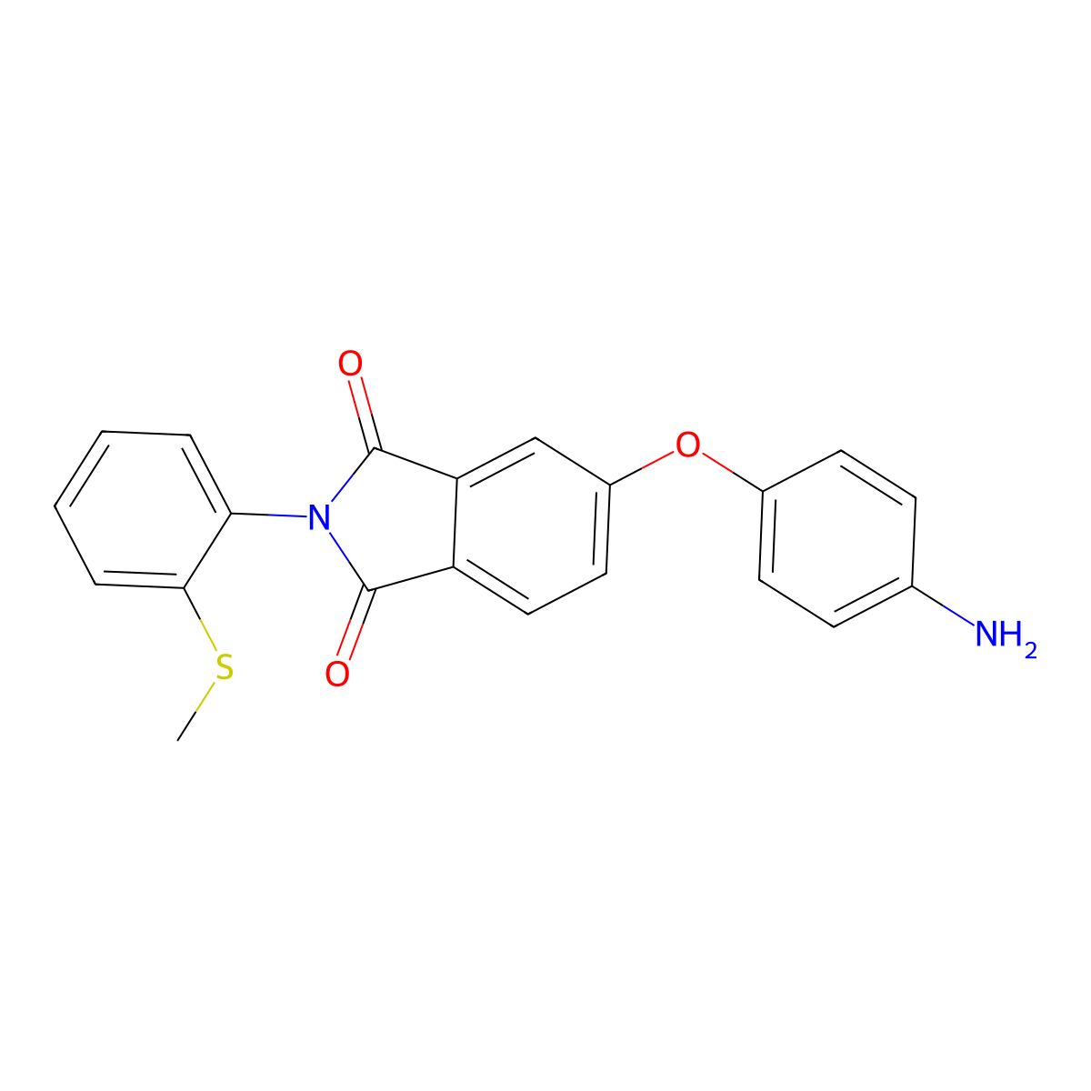 5-(4-Aminophenoxy)-2-[2-(methylthio)phenyl]-1H-isoindole-1,3(2H)-dione molecular structure, CAS 1170101-66-2