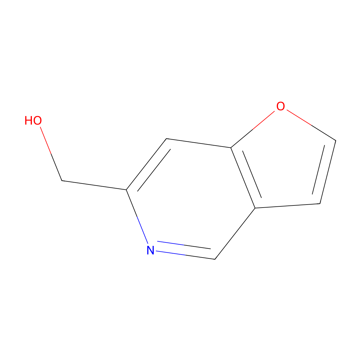 Furo[3,2-c]pyridin-6-ylmethanol molecular structure, CAS 117013-84-0
