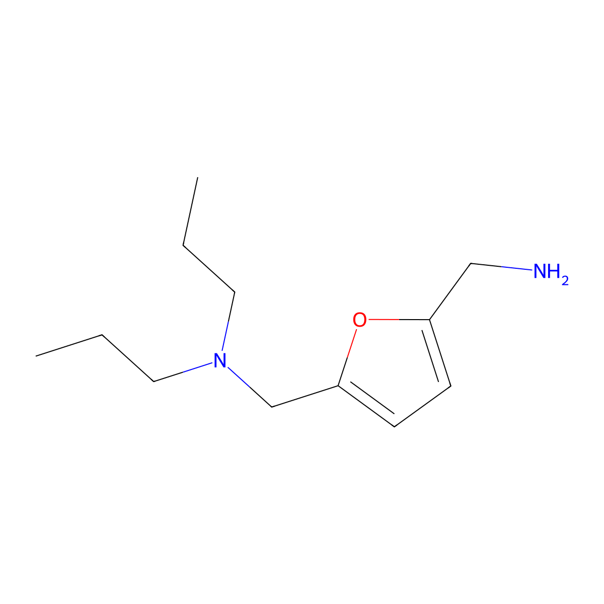 N-{[5-(Aminomethyl)-2-furyl]methyl}-N-propylpropan-1-amine molecular structure, CAS 1170183-16-0