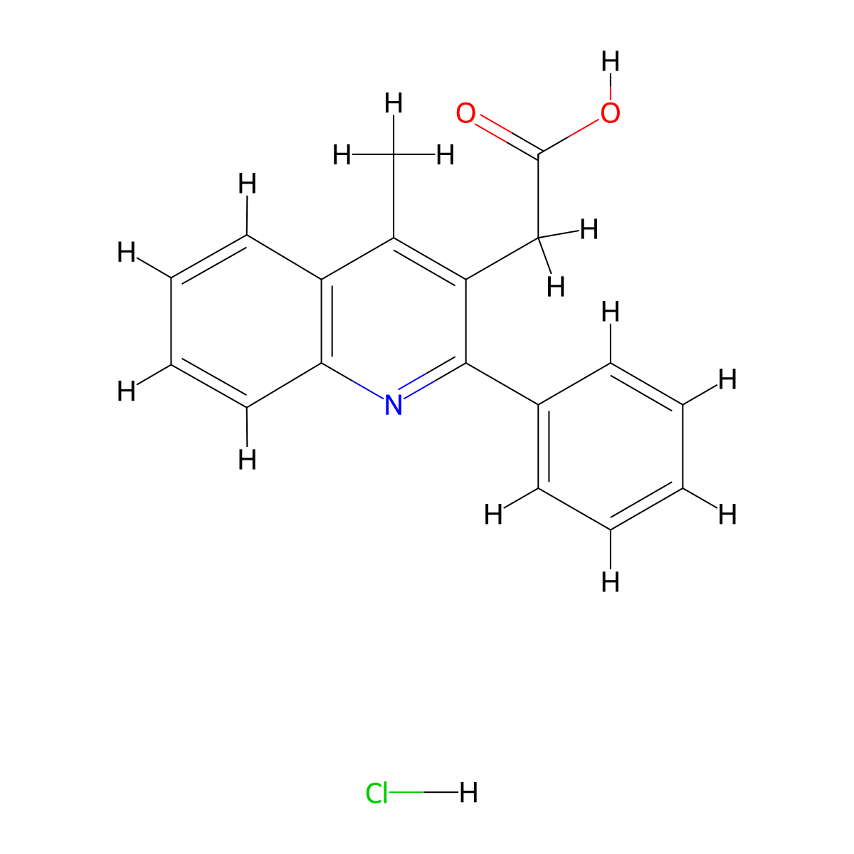 2-(4-Methyl-2-phenylquinolin-3-yl)acetic acid hydrochloride molecular structure, CAS 1170229-53-4