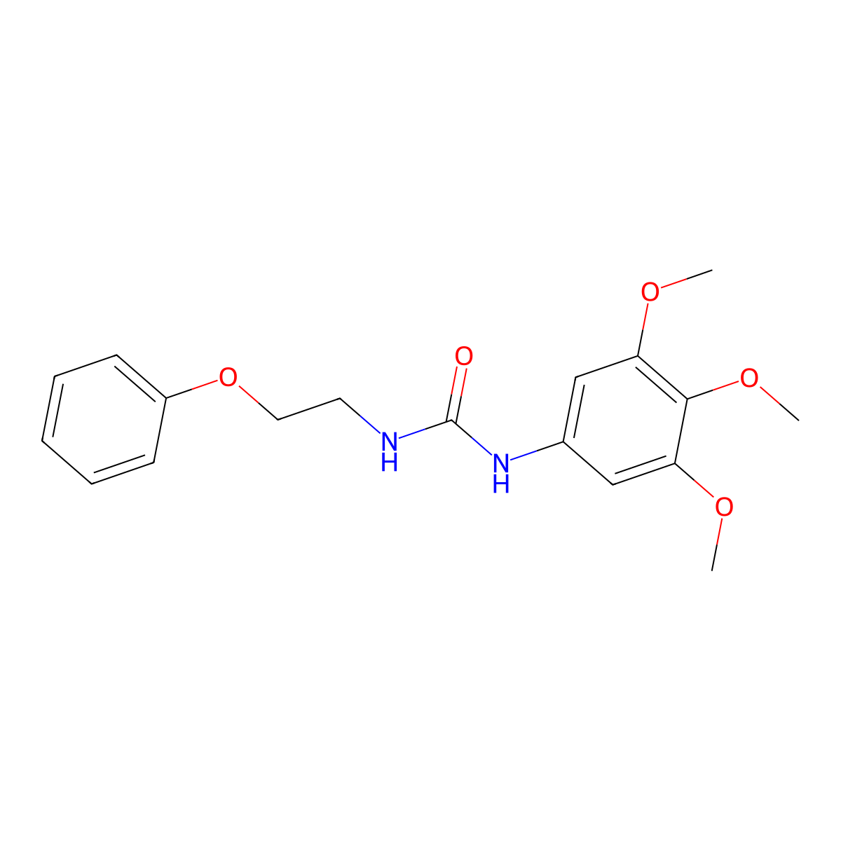1-(2-Phenoxyethyl)-3-(3,4,5-trimethoxyphenyl)urea molecular structure, CAS 1170235-95-6