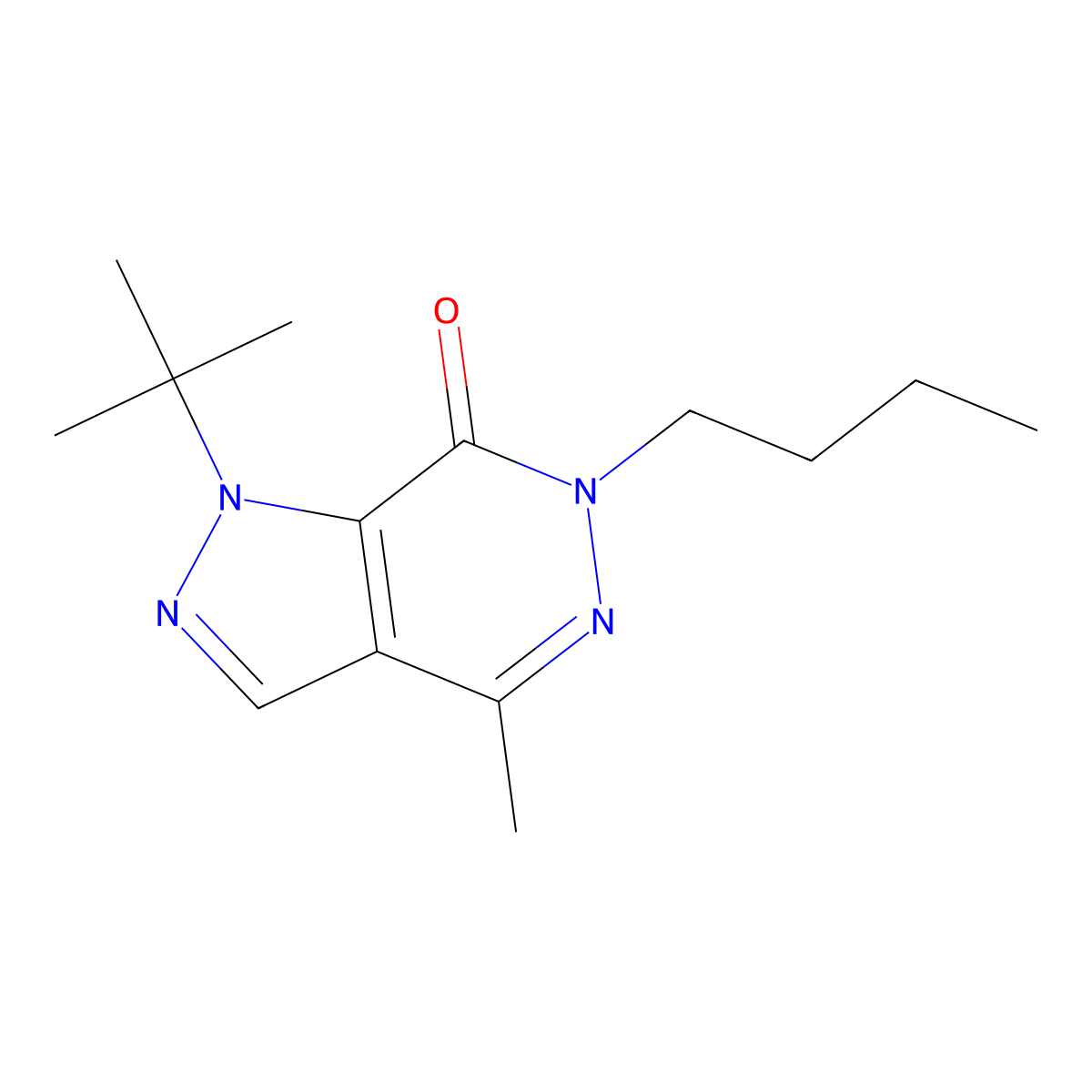 1-(tert-butyl)-6-butyl-4-methyl-1H-pyrazolo[3,4-d]pyridazin-7(6H)-one molecular structure, CAS 1170279-96-5
