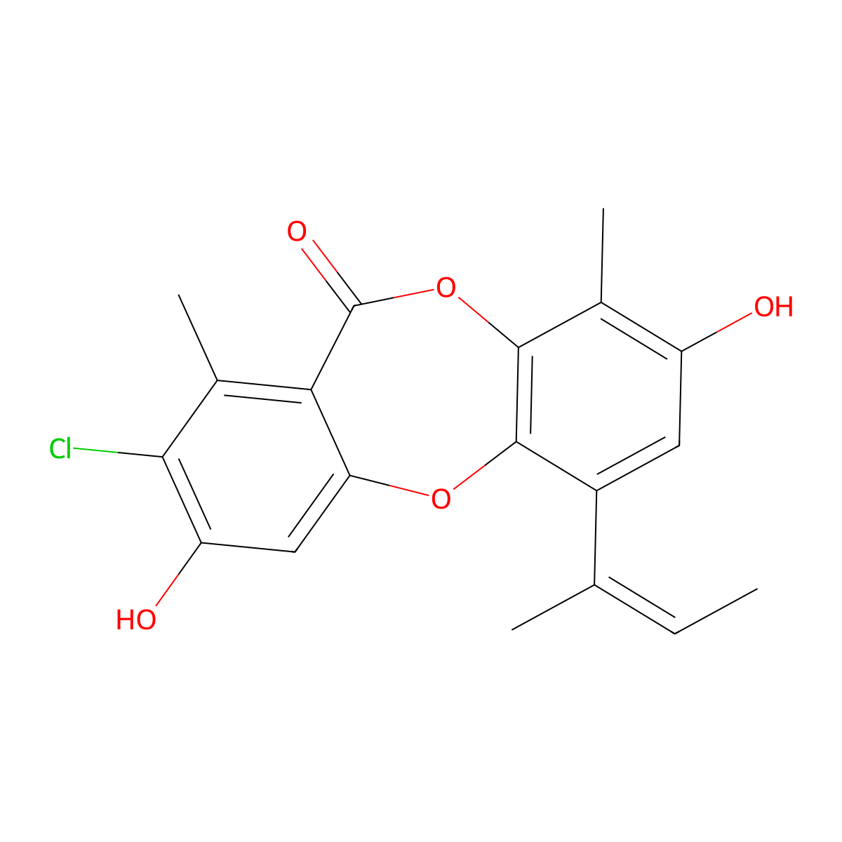 2-Chlorounguinol molecular structure, CAS 117032-57-2