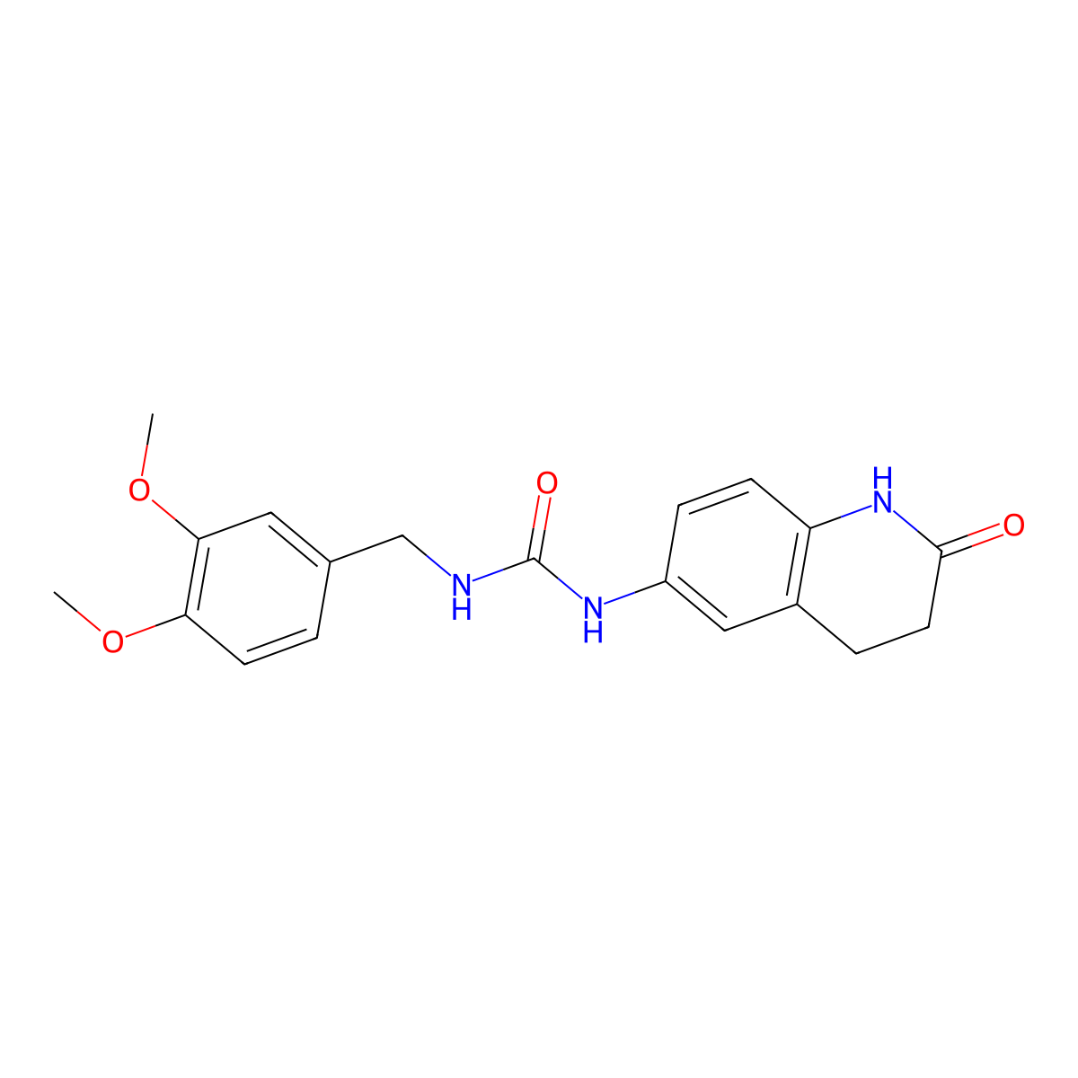 1-(3,4-Dimethoxybenzyl)-3-(2-oxo-1,2,3,4-tetrahydroquinolin-6-yl)urea molecular structure, CAS 1170365-61-3
