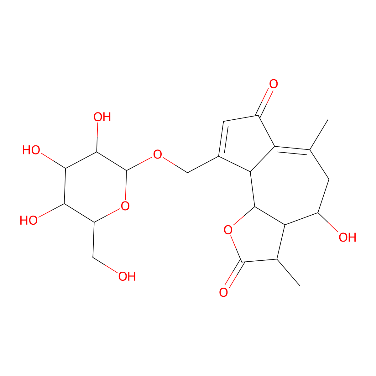 Cichorioside B molecular structure, CAS 117037-78-2