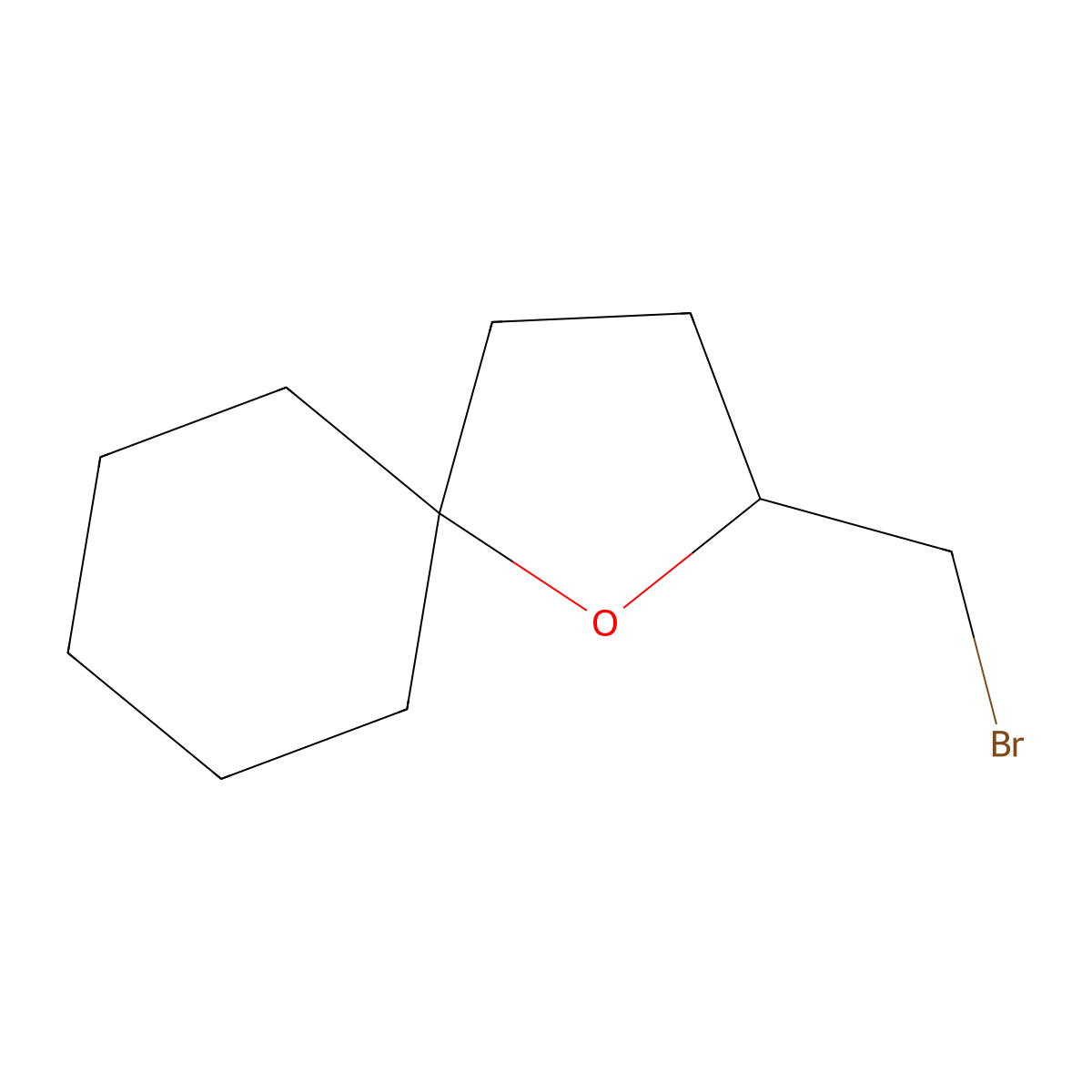 2-(Bromomethyl)-1-oxaspiro[4.5]decane molecular structure, CAS 117038-86-5