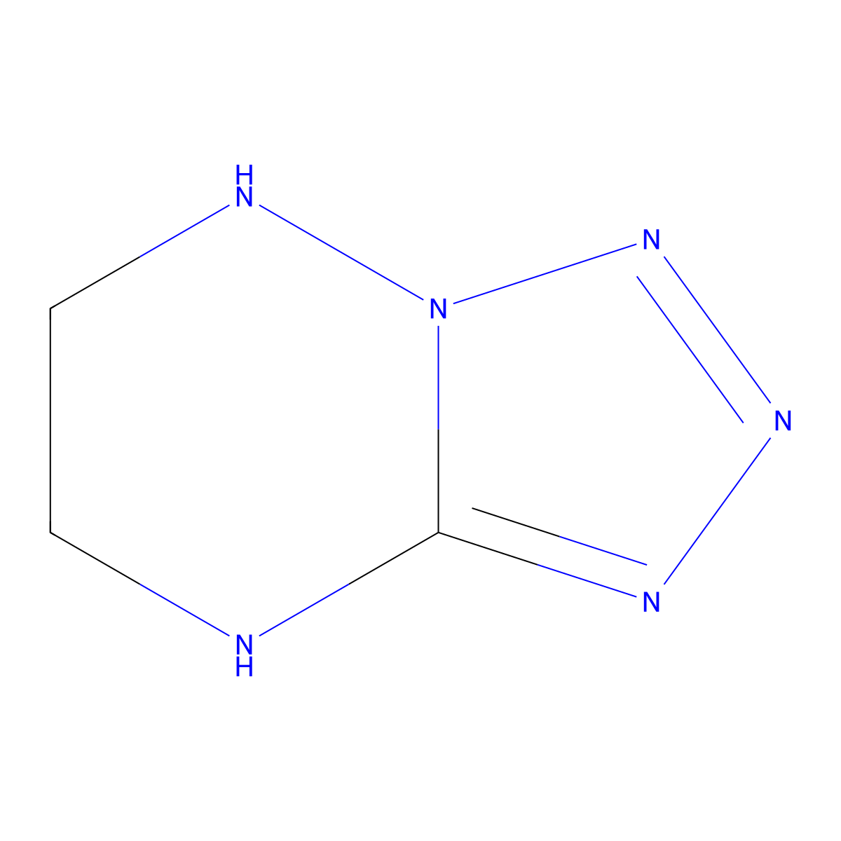 5,6,7,8-Tetrahydrotetrazolo[1,5-b][1,2,4]triazine molecular structure, CAS 117039-70-0