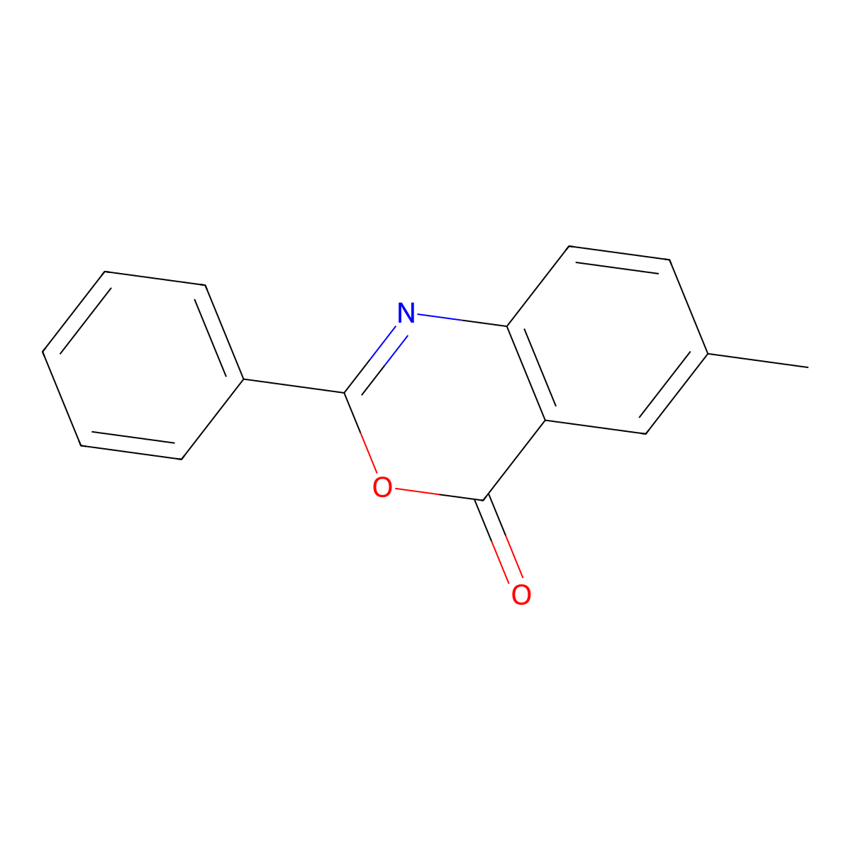 6-Methyl-2-phenyl-4H-3,1-benzoxazin-4-one molecular structure, CAS 117039-85-7