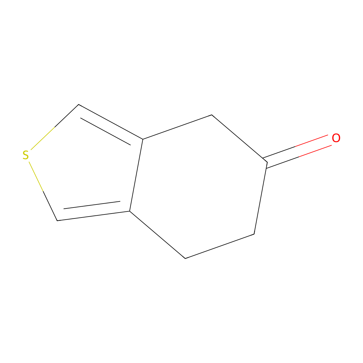 4,5,6,7-Tetrahydro-2-benzothiophen-5-one molecular structure, CAS 117040-68-3